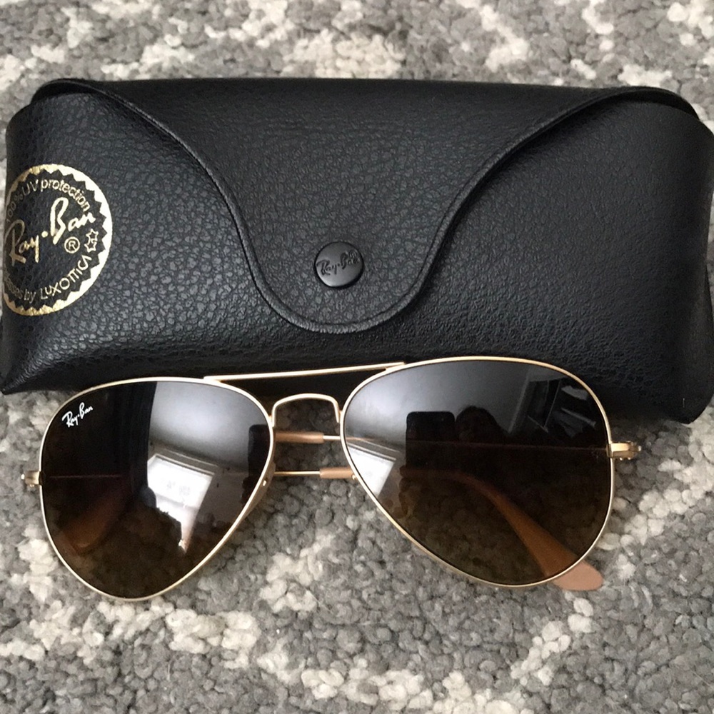 Gold Rim Ray Bans